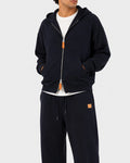Double-zip Jacket in Midnight Black