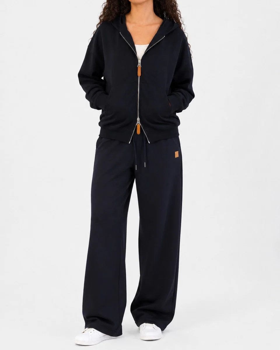 Double-zip Jacket in Midnight Black