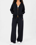 Double-zip Jacket in Midnight Black